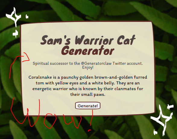 Currently at ~1200 prefixes on my generator! Thread where I talk about it &amp; what I'd like to do with this account here :]