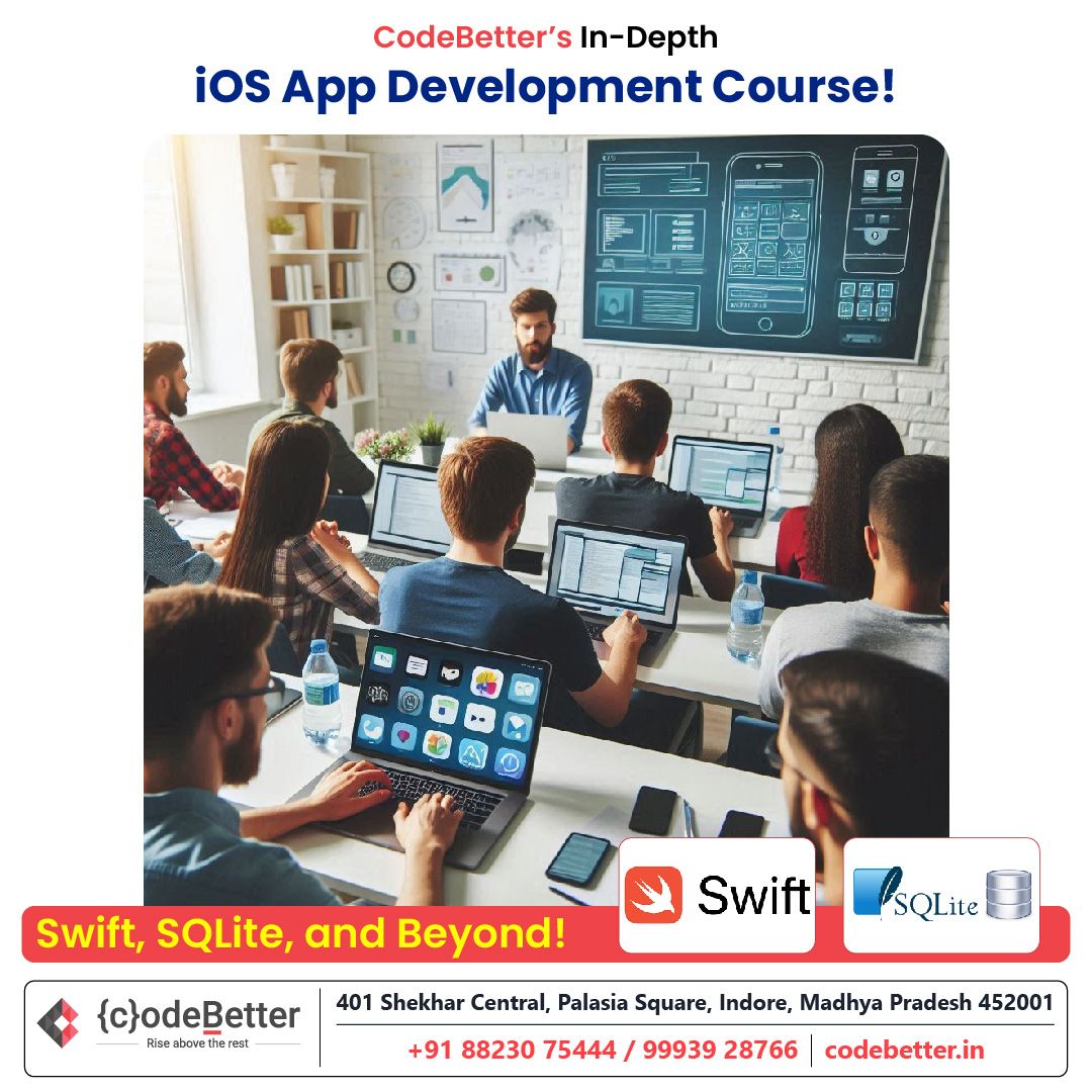 codebetterindia's tweet image. CodeBetter’s In-Depth iOS App Development Course: Swift, SQLite, and Beyond!
Read @ buff.ly/4fvq9Ss
#codebetter #iOSAppDevelopment #iOSappdevelopmentcourse #InternshipInIndore #IT #iosdeveloper #softwareDeveloper #ITInstitute