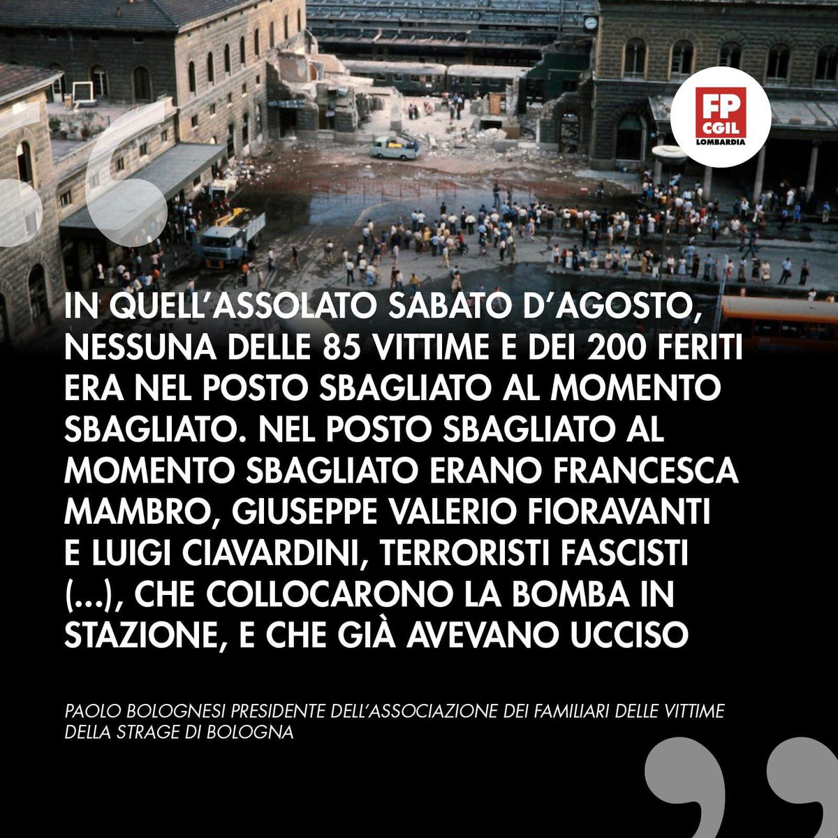 In quell’assolato sabato #2agosto

shorturl.at/crErI

#StragediBologna #maipiùfascismi
