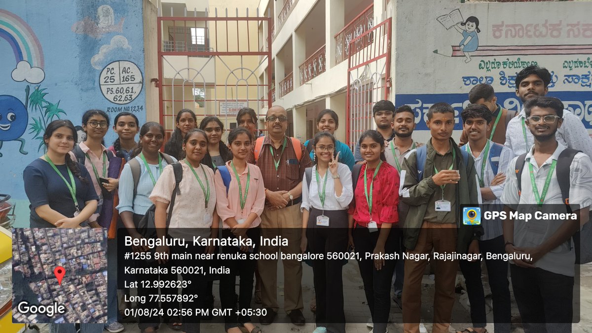 acscebangalore's tweet image. The Department of #Biomedical_Engineering organized a visit to a government school in Rajajinagar, for 2nd year students as a part of their #NSS activity &quot;Awareness program on Career opportunities&quot;.
