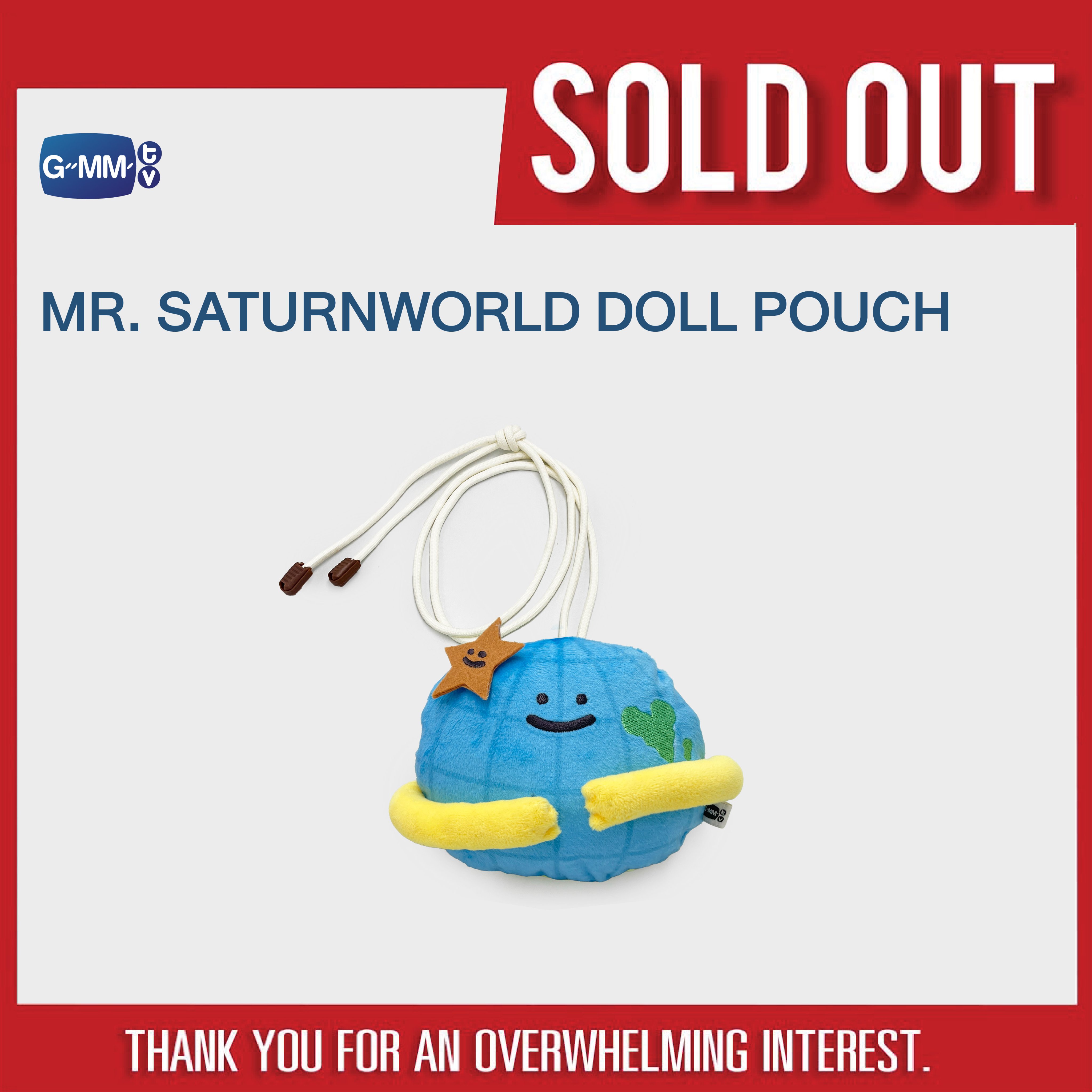 Mr. Saturn Hanging Plush - Hobonichi MOTHER Project - Hobo