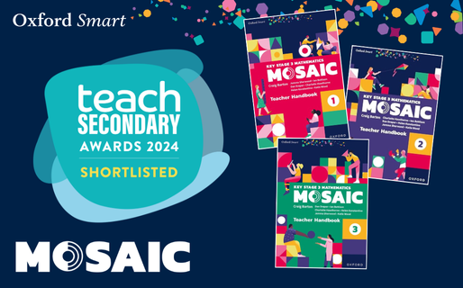 OUPSecondary's tweet photo. Exciting news! #OxfordSmart Mosaic has been shortlisted in the Curriculum Improvement category for the #TeachAwards 2024!

Find out more about Oxford Smart Mosaic: https://t.co/F3zWz9xIBq

@TeachSecondary #KS3Maths https://t.co/18x7tmLyQ4