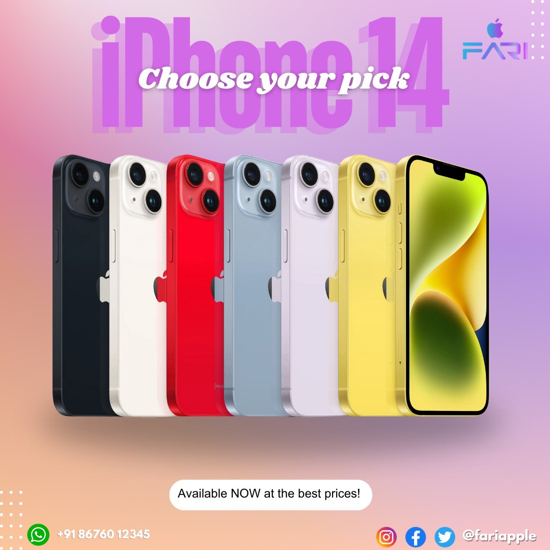 fariapple's tweet photo. Live that apple life with @fariapple shop now on the latest Apple products available at the best prices
Contact us on +91 86760 12345
.
.
#apple #appledevice #appleproducts #iphone #iphone15promax #iphone15pro #trending #trendingnow https://t.co/qTyy1hTcd0