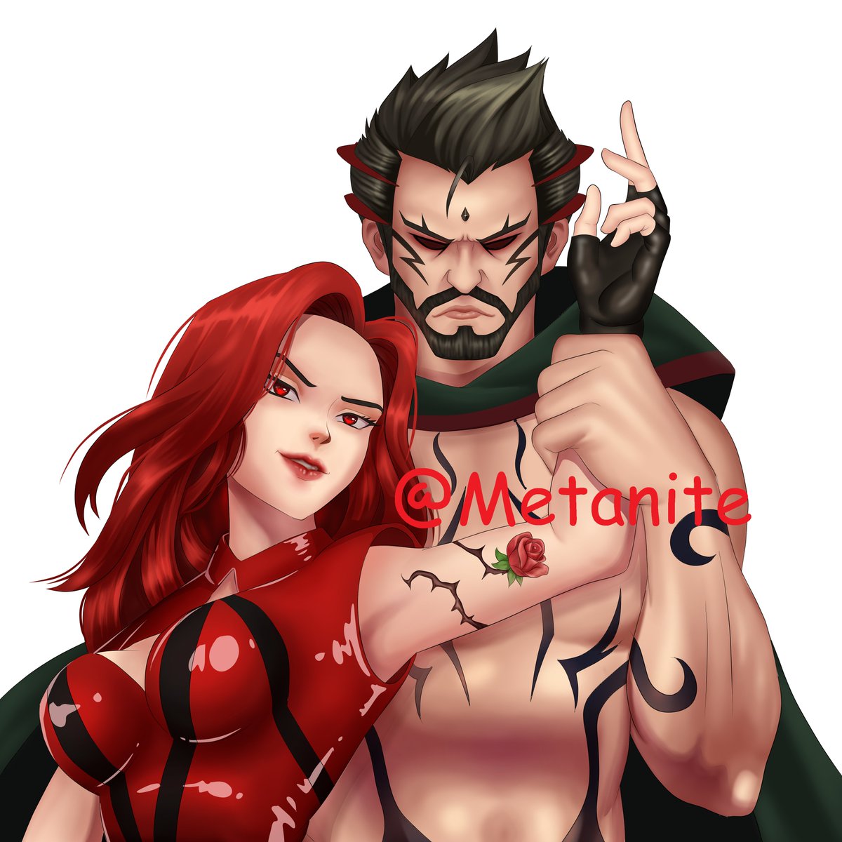Can finally reveal that - got my order from the artist I tend to work with (Mnj Studio) of my original villainous duo - Red and James!