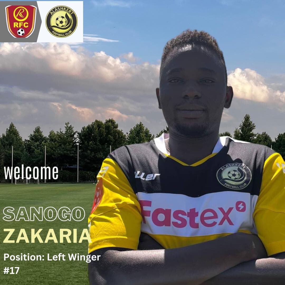 fasosports18's tweet image. Mercato: Zakaria SANOGO quitte le Rahimo et s’engage avec FC Alashkert en Arménie D1.

#FasoSports