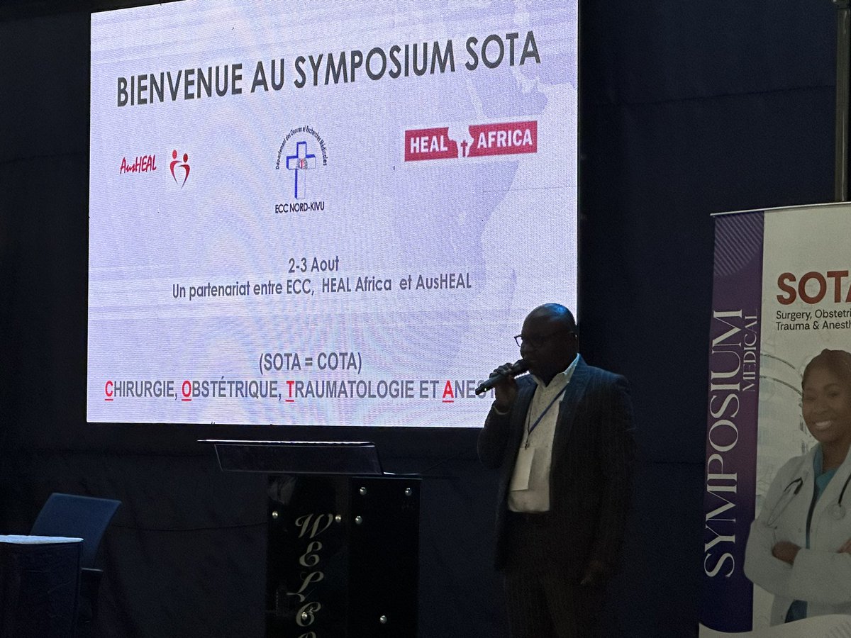 Neil Wetzig (@neilwetzig) on Twitter photo Pleased to be opening the second Goma wide 2-day SOTA (Surgery, Obstetrics, Trauma and Anaesthesia) Symposium-advancing SOTA care for general doctors as part of Primary Health Care in North Kivu @ausheal <a href="/g4alliance/">G4</a> <a href="/HEALAfrica/">HEALAfrica</a> Pleased to be opening the second Goma wide 2-day SOTA (Surgery, Obstetrics, Trauma and Anaesthesia) Symposium-advancing SOTA care for general doctors as part of Primary Health Care in North Kivu @ausheal <a href="/g4alliance/">G4</a> <a href="/HEALAfrica/">HEALAfrica</a>