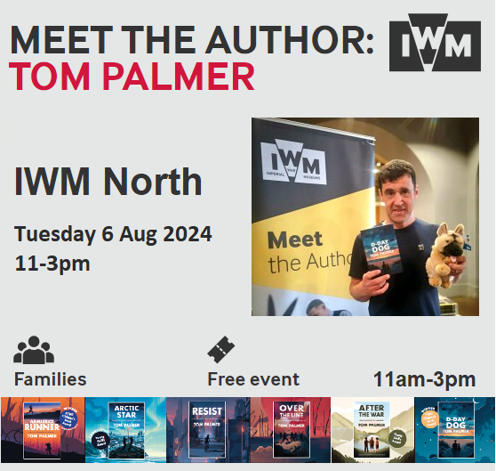 I'm at <a href="/IWMNorth/">IWM North</a> Manchester/Salford on Tuesday next week, talking about how I write history stories, with particular reference to #DDay80. It's free, drop in and very informal. Please come if you're in the area.
iwm.org.uk/events/family-…