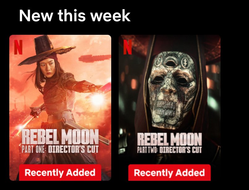 Snyder Netflix Updates ⚒️ rebel moon era tweet media