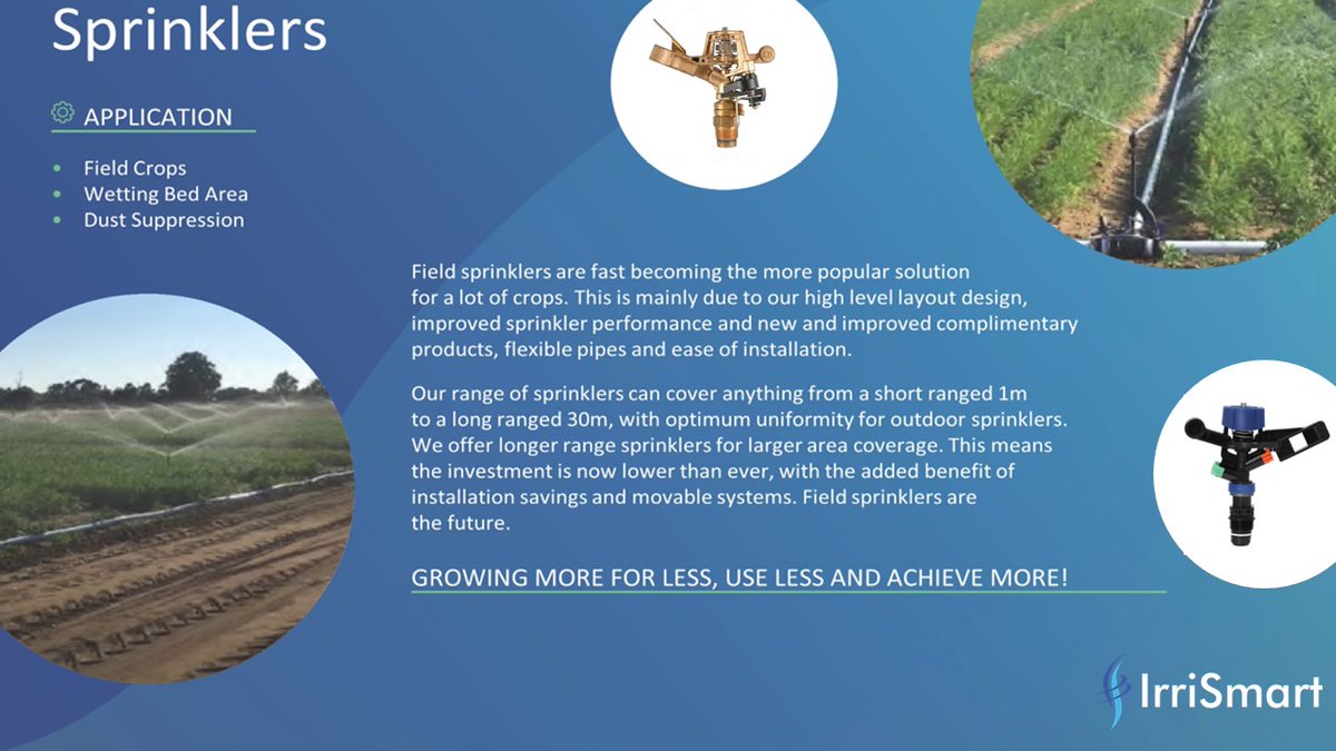 💧Outdoor Sprinklers💧

Short Range? Long Range? We've got the sprinkler solution for you along with an array of complimentary products and pipes for a smooth installation.

We're on stands D66 &amp; 27 <a href="/FourOaksTrade/">Four Oaks Trade Show - September 2/3 2025</a> Show Sept 3rd &amp; 4th where we'll be happy to discuss our solutions.