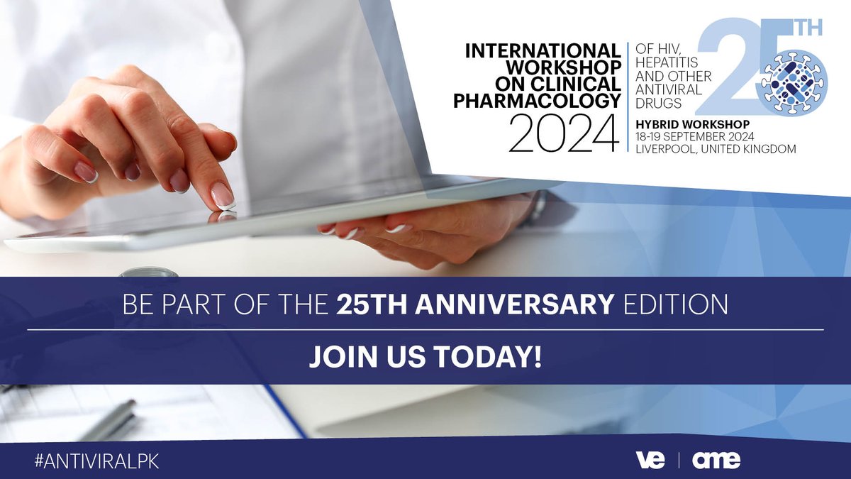 CHAI_health's tweet photo. Registration is still ongoing for the International Workshop on Clinical Pharmacology of HIV, Hepatitis, and Other Antiviral Drugs 2024.

Secure your spot here: https://t.co/8l4wLwsE0u

@Academic_MedEdu https://t.co/T0sVWiwZt1