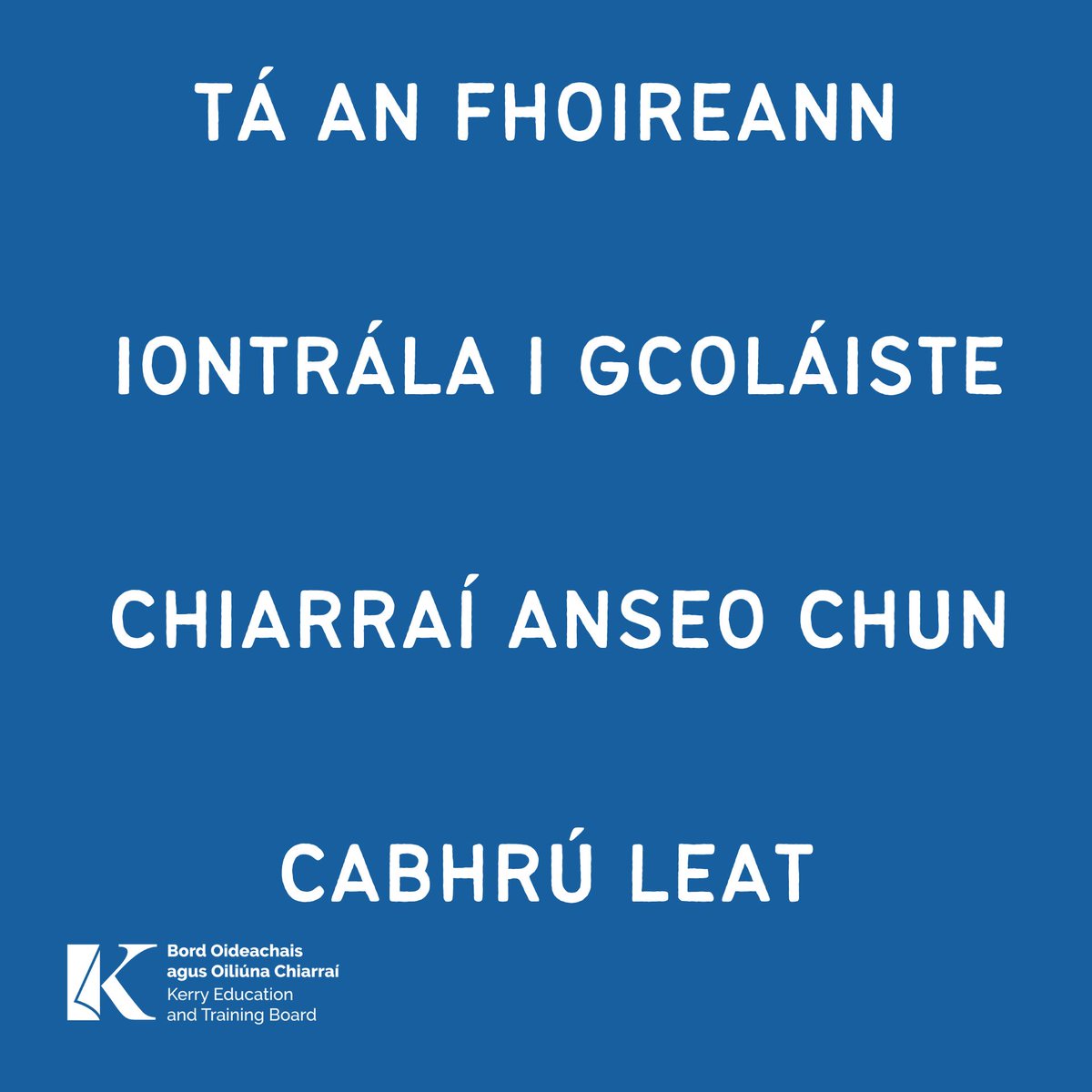 Tá an Fhoireann Iontrála i gColáiste Chiarraí anseo chun cabhrú leat.

Má bhíonn aon cheist agat faoi iarratas ar chúrsa san am i láthair nó san am atá le teacht.

kerrycollege.ie/admissions/adm…