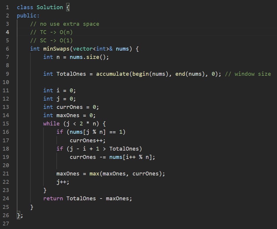 ansh_soni_0's tweet photo. today leetcode 2134) . Minimum Swaps to Group All 1's Together II

approach - sliding window 

#100xDevs #Coding #learning https://t.co/9M7yytjSay