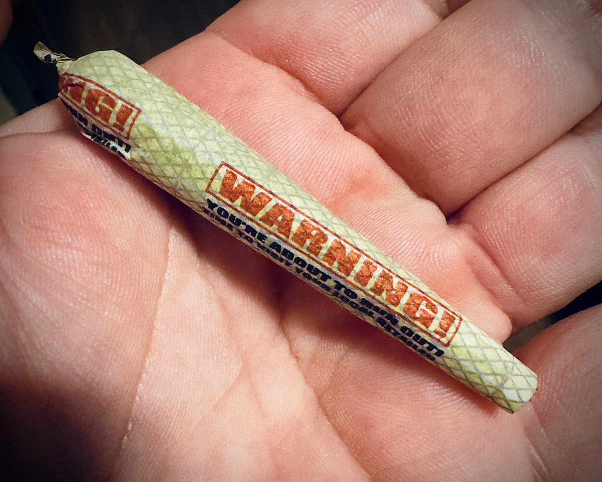 You ever be out of papers so you gotta roll the “WARNING, YOU’RE HIGH ASS IS ALMOST OUT OF PAPERS” paper??