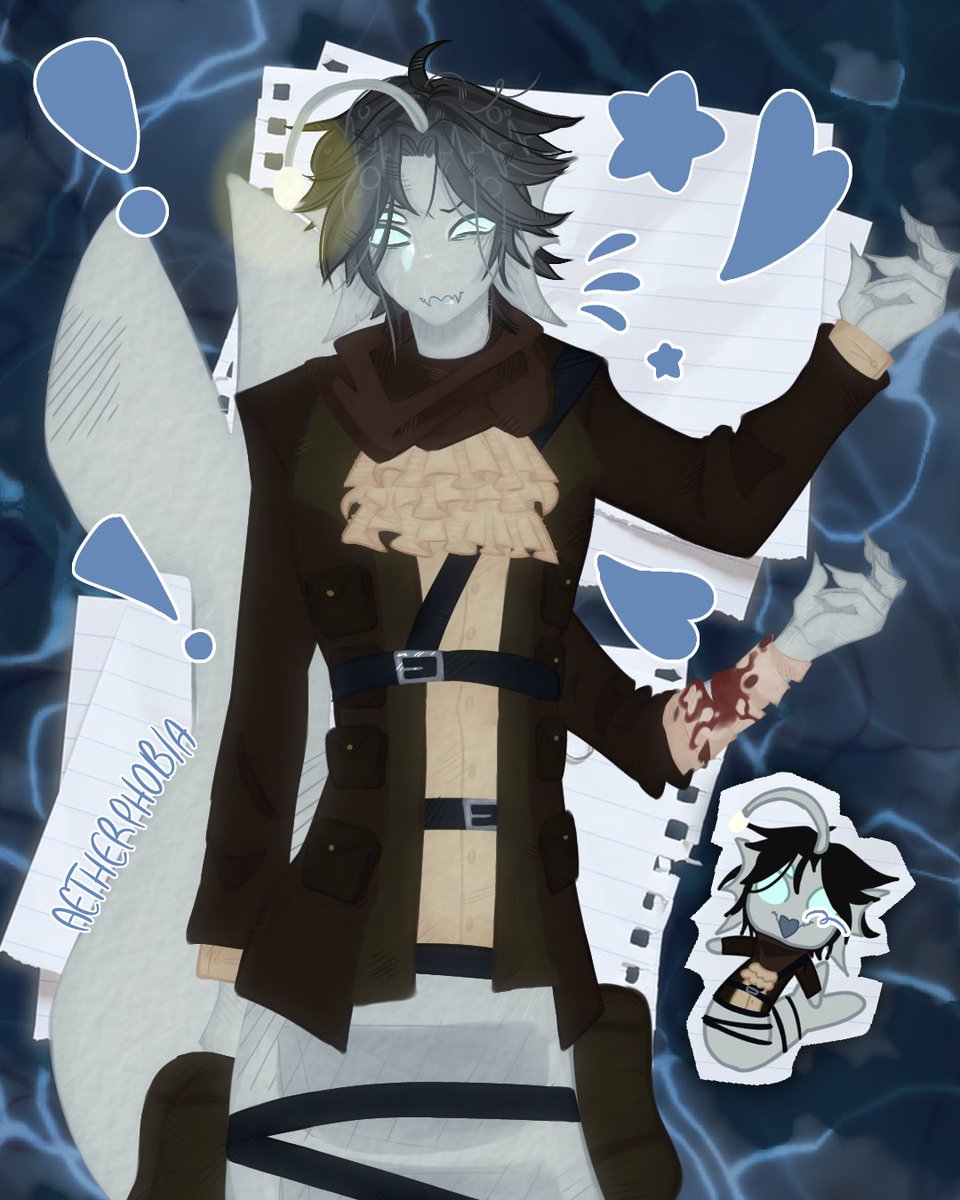 aetherphobia's tweet image. sebastian solace ^^ 
drew this like 2 days ago and posted it on my other socials

#sebastiansolace #pressureroblox