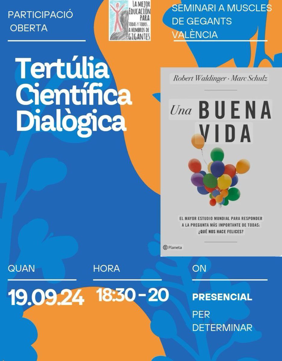 Ja tenim data per a la tertulia presencial d’estiu! Apunta ✍️ 19/09 de 18:30h a 20h. Inscripció forms.gle/YbeY6vPK8YkkmS…