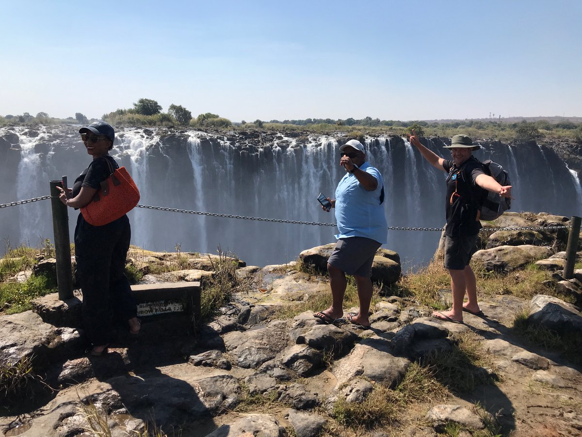 AdventuresRoyal's tweet photo. Over the past two weeks we successfully hosted two groups of tourism buyers from South Africa, Botswana, and Germany for fam trips in Victoria Falls, Zimbabwe. 

@KelvinMotsi1 @daring_travel @sontondlovu @ixplore_africa @SXplorerTours @ZtaUpdates @ZimBho_Official  @MoeChanda https://t.co/QpV7jf7cdE