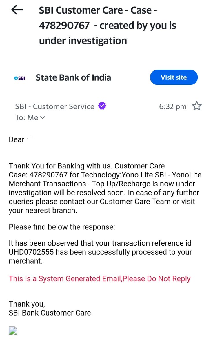 patreonish's tweet photo. 1/2
@TheOfficialSBI My father tried recharging his number using Yono Lite app, the money was deducted but the recharge was not effected. I contacted the bank and they said payment has been processed to the merchant. I asked @Airtel_Presence and they said no recharge has been https://t.co/G4dUOp1GcV