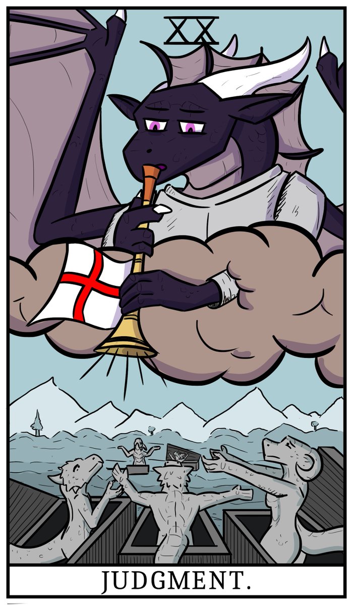 Digging in the tarot folder that has been growing like a leviathan in my computer, I noticed I forgot to post some of the ones I drew for friends! 

featuring <a href="/kolsavdur/">Kolsavdür</a> , <a href="/Holy_Sigmar_/">HolySigmar</a> and @Glial_derg !