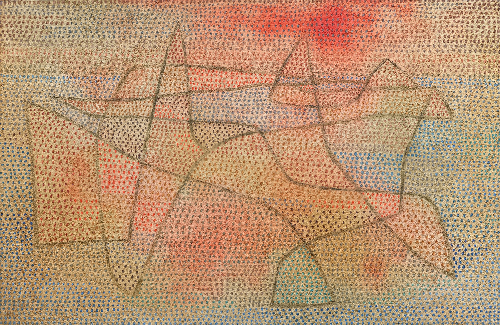 パウル・クレー、【空間における構成されざるものたち】 くだらなく 