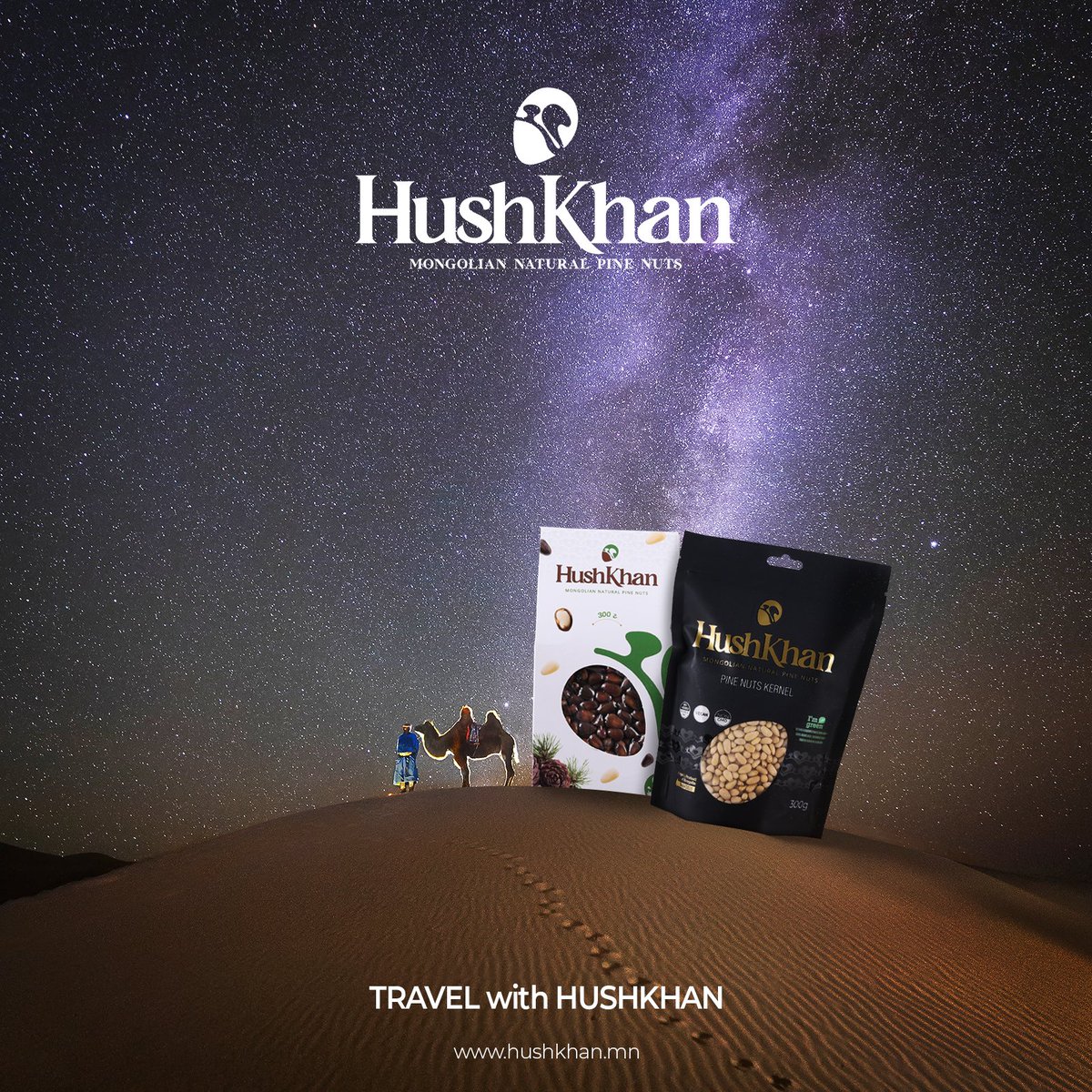 Looking for a gift that reminds you of the astonishing beauty of Mongolia? 📷
Taste HushKhan - Mongolian Natural Pine nuts and bring them with you 📷