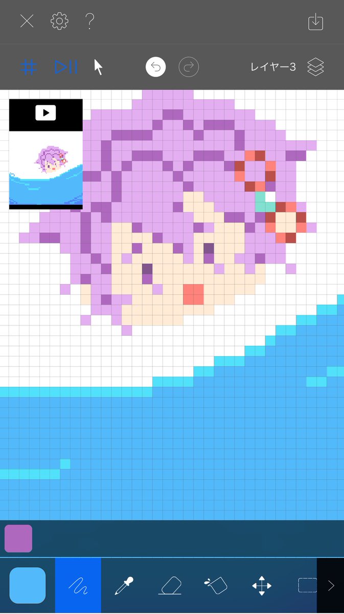 inukaimichichi's tweet photo. おはみちU^ェ^Uノ
今日はスマホのPotiPotiというアプリでドット絵挑戦してみてます!また完成させる頃には夜になってそうなので途中経過で失礼します✋
指で打っていくのは新鮮✨とりあえず64×64ピクで挑戦してみてます🖼️
#おはようvtuber #毎日ドット絵 #potipoti #新人vtuber https://t.co/hIBGYiKkzS
