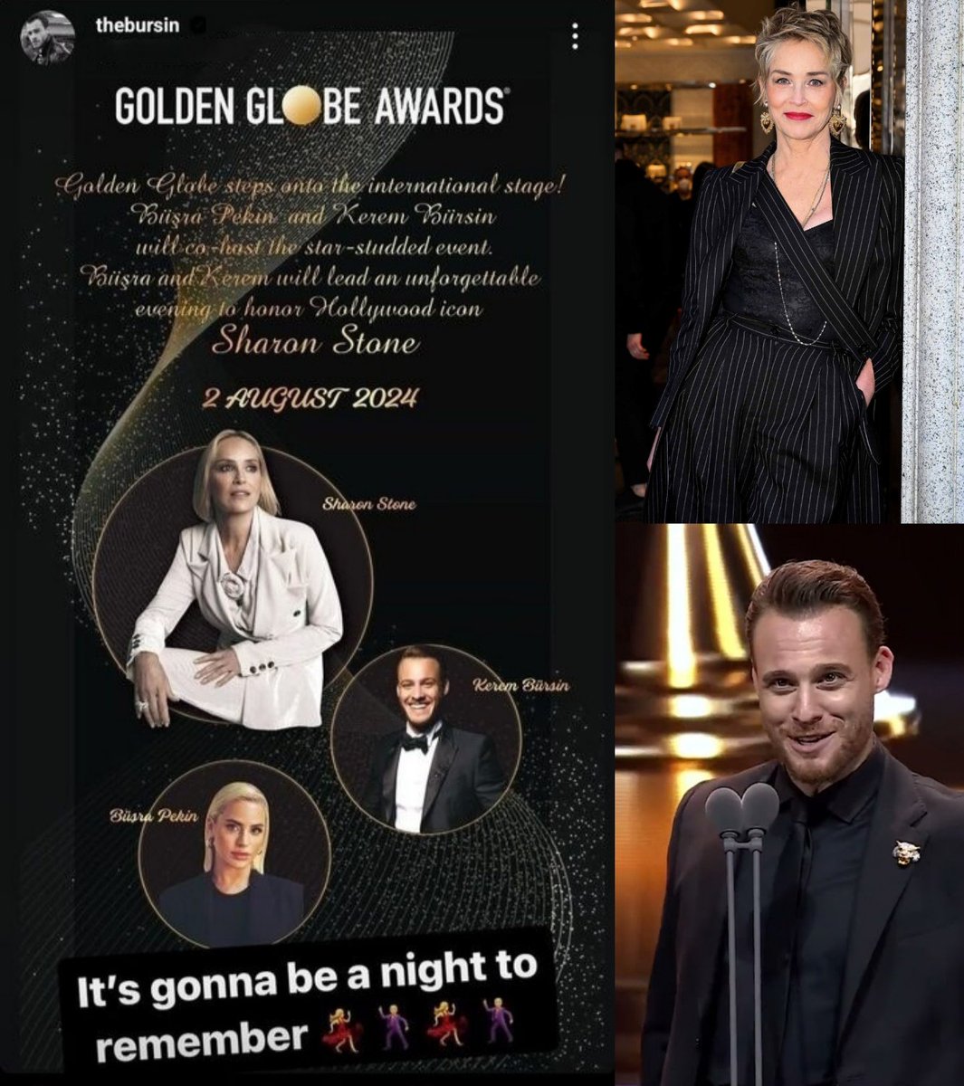 Tiene pinta de que será una noche de viernes estupenda 🤞🏼🧿

It's gonna be a night to remember 💃🏼🕺🏼💃🏼🕺🏼
🤘🏼🩵

#KeremBürsin #SharonStone