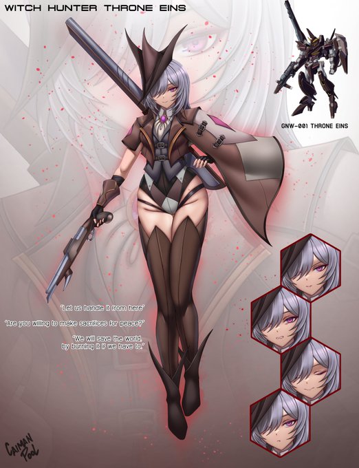 Gundamusume: Arcane Enforcer Celestial being(?)
 Witch Hunter Throne Eins has arrived to punish evil  (#29/78) 
#Gundam #ガンダム #ガンダ娘 