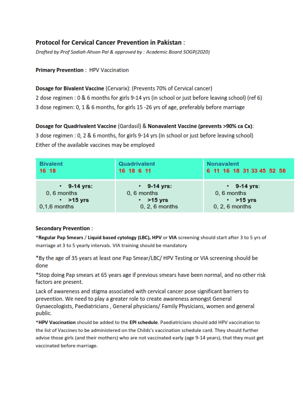 NCMNH1's tweet photo. SOGP guideline for Cervical Cancer Prevention in Pakistan https://t.co/KwTi7hjj47