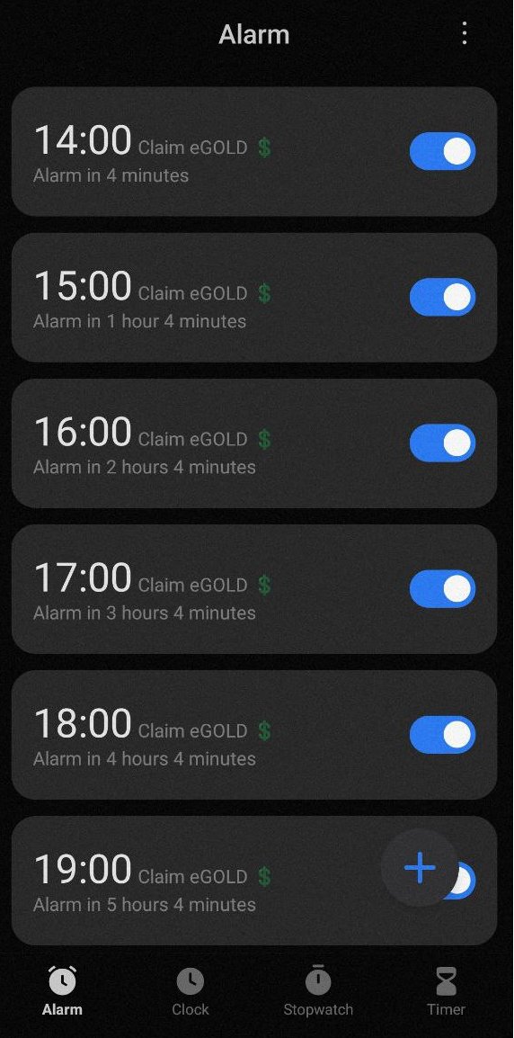 Upgrade your Storage in Boost ⏫

Or…

Set your alarms to claim eGOLD 🤑