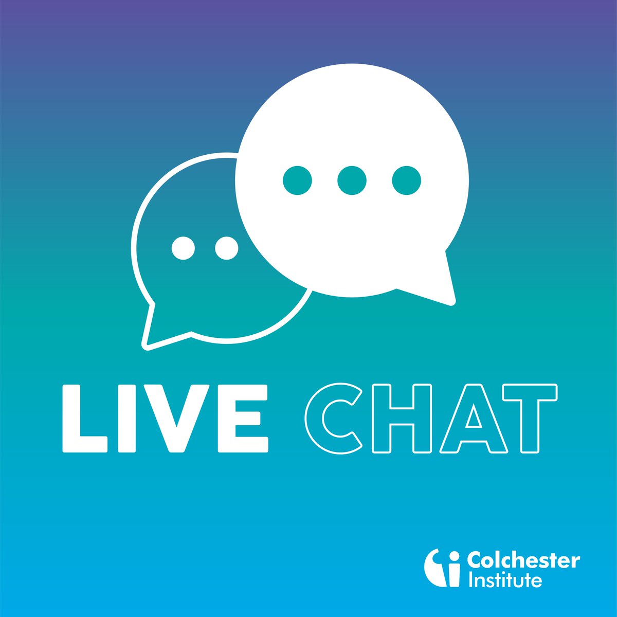Today is your final chance to speak with our University Centre Colchester team via live chat! 🗣

They will be available between 10am and 4pm via our website!

🔗 colchester.ac.uk
