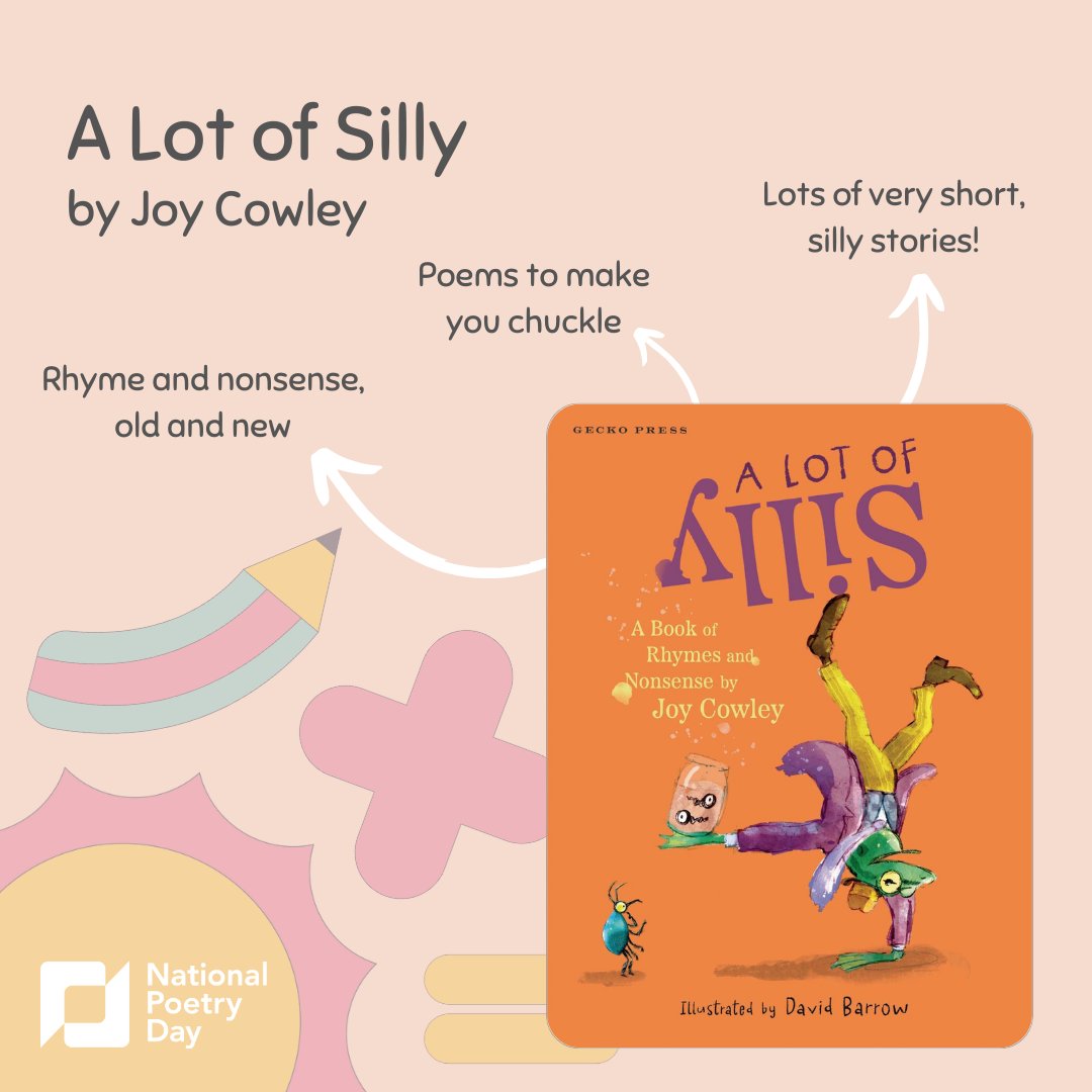 A Lot of Silly by Joy Cowley, illustrated by <a href="/DaveBarrow3/">David Barrow</a> is full of absurd poems and very short, silly stories, to engage little ones. #NationalPoetryDayRecommendations <a href="/geckopress/">Gecko Press</a>

geckopress.com/bookshop/a-lot…