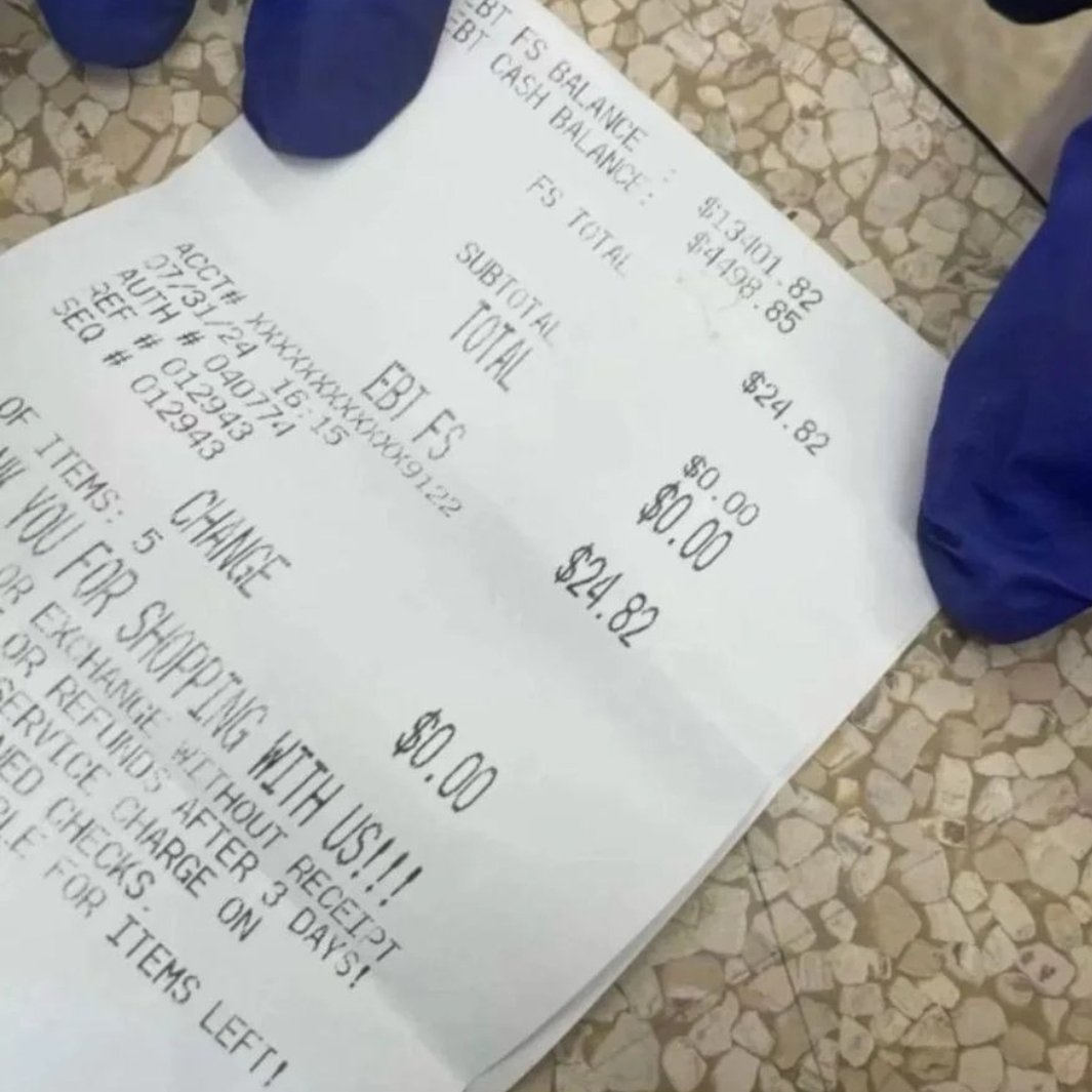 An illegaI migrant from Venezuela left her receipt at the grocery store, so the cashier took a photo..

EBT Food Stamp balance: $13,401.82

EBT Cash balance: $4,498.85

Yet millions of Americans can't afford groceries, gas, &amp; rent.

Make this post go Viral. Share and comment!