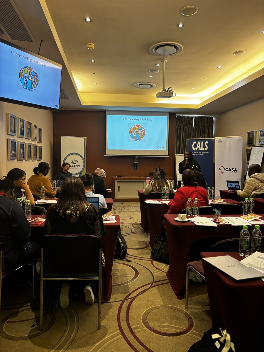 CALS_ZA's tweet photo. Day 2 of the 2nd Annual Activist Symposium kicks off with an enlightening presentation by CALS and @The_SARWatch on Anti-SLAPP Strategies! #SLAPPs #AntiRepression https://t.co/2QJ2Kyw3H2