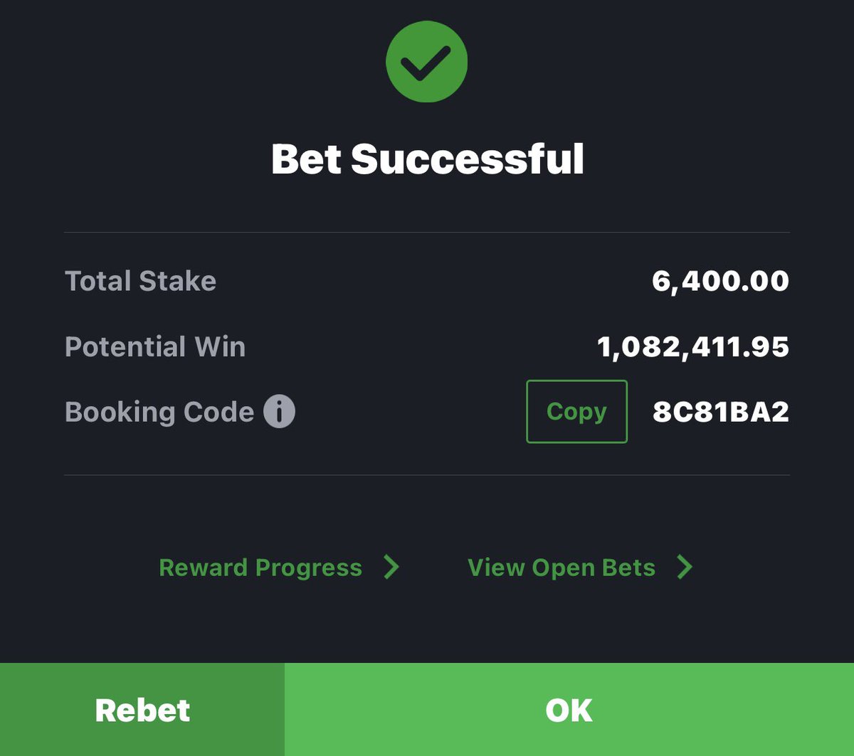 Giftedtips01's tweet image. This one go boom today 🏆

Crediting from first 200 retweets &amp;amp; likes when it boom 💥