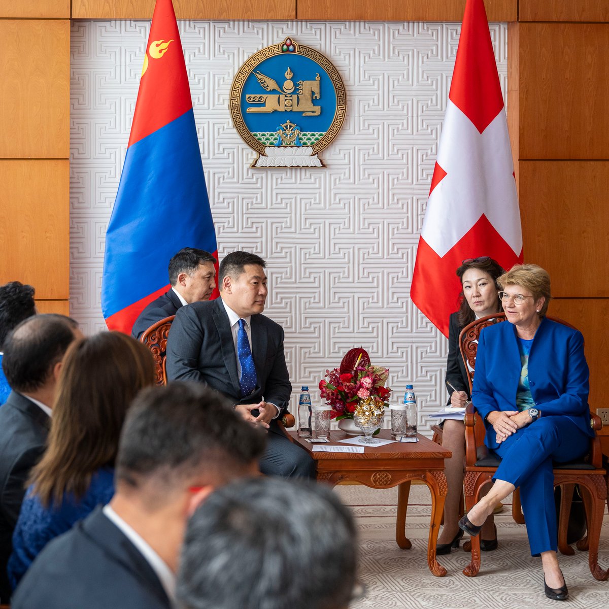 Thank you <a href="/OyunerdeneMN/">Л.Оюун-Эрдэнэ</a> for this exchange. I am impressed by the turnout and the smooth running of the recent parliamentary elections in #Mongolia. They underscore the commitment of the authorities and citizens to #democracy.