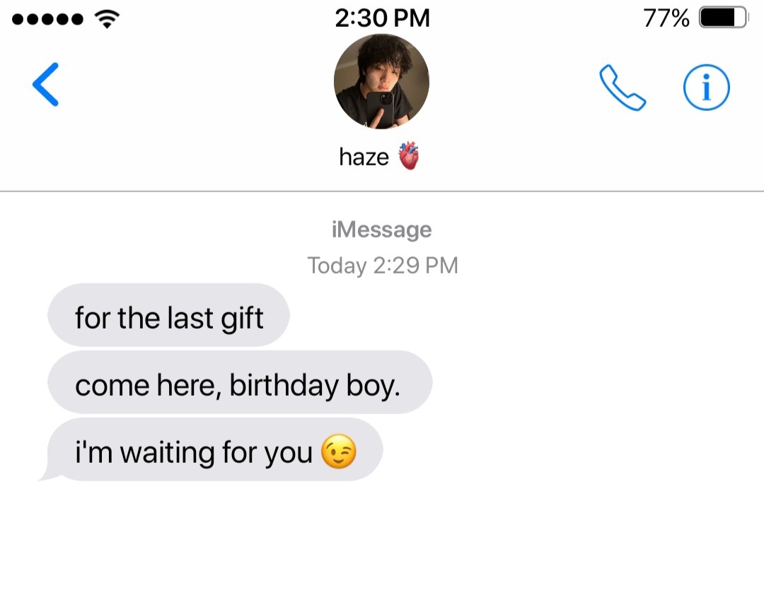 ft0825z's tweet photo. 🎁 a #markhyuck / #mahae birthday few tweets au
— twenty five gifts with a twist https://t.co/zm2Y6IAFCA