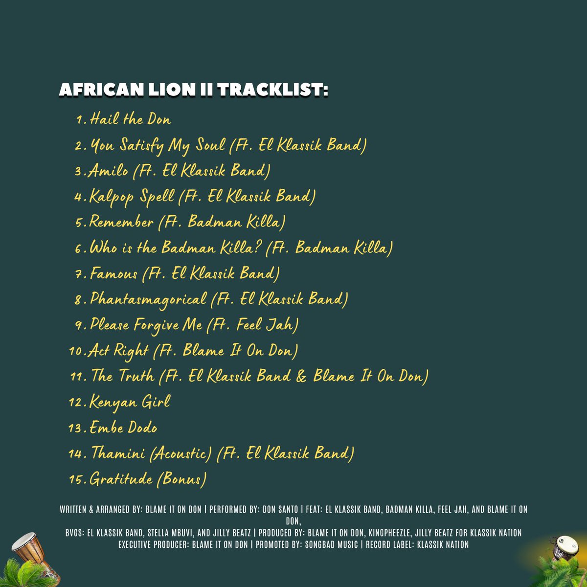 KINGDONSANTO's tweet photo. it’s my heart and soul, my story &amp; my mission to inspire.

Your support means the world to me, so dive into the music, share it with everyone, and let’s make this lion roar louder than ever!🎶

STREAM/BUY #AfricanLionII album: https://t.co/Bm6eJWkaU6

#KalpopRevolution SOLD OUT https://t.co/7g5hVH3Yk8