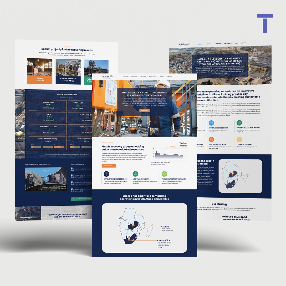 Tavistock (@tavistocktweets) on Twitter photo We are pleased to share a new website, designed and built in-house at Tavistock, for our client
<a href="/Jubilee_Metals/">Jubilee Metals PLC</a>
For more information about our #design offering and #websitedevelopment process, please contact info@tavistock.co.uk
Visit the new site: jubileemetalsgroup.com We are pleased to share a new website, designed and built in-house at Tavistock, for our client
<a href="/Jubilee_Metals/">Jubilee Metals PLC</a>
For more information about our #design offering and #websitedevelopment process, please contact info@tavistock.co.uk
Visit the new site: jubileemetalsgroup.com