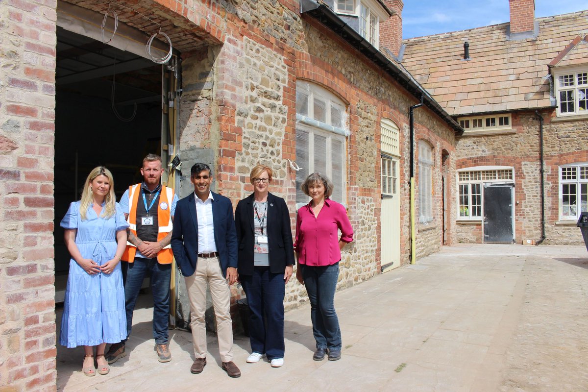 We recently welcomed local MP <a href="/RishiSunak/">Rishi Sunak</a> to our site at Kiplin Hall where he viewed the progress being made for the new welcome centre &amp; tearoom. ☕️