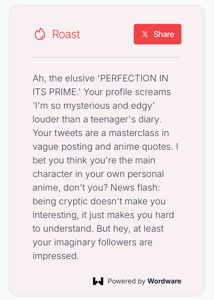 BioPerfectixn's tweet image. ᅠ ᅠ ᅠ

        Wait ,,  So you’re all just in my head .ᐣ  Damn ,,  I must be the loneliest man alive to imagine 800 people

ᅠ ᅠ ᅠ