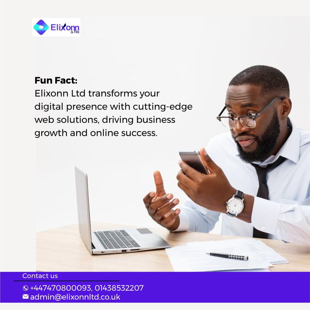 elixonnltd_'s tweet photo. Yes! Elixonn Ltd transforms your digital presence with cutting-edge web solutions, driving business growth and online success.

For inquiries, please visit our website at https://t.co/rbAPdH6P8A.

#codemastery #softwareinnovation #elixonnltd #elixonn #softwaredevelopment https://t.co/mHLQ3FL7VC