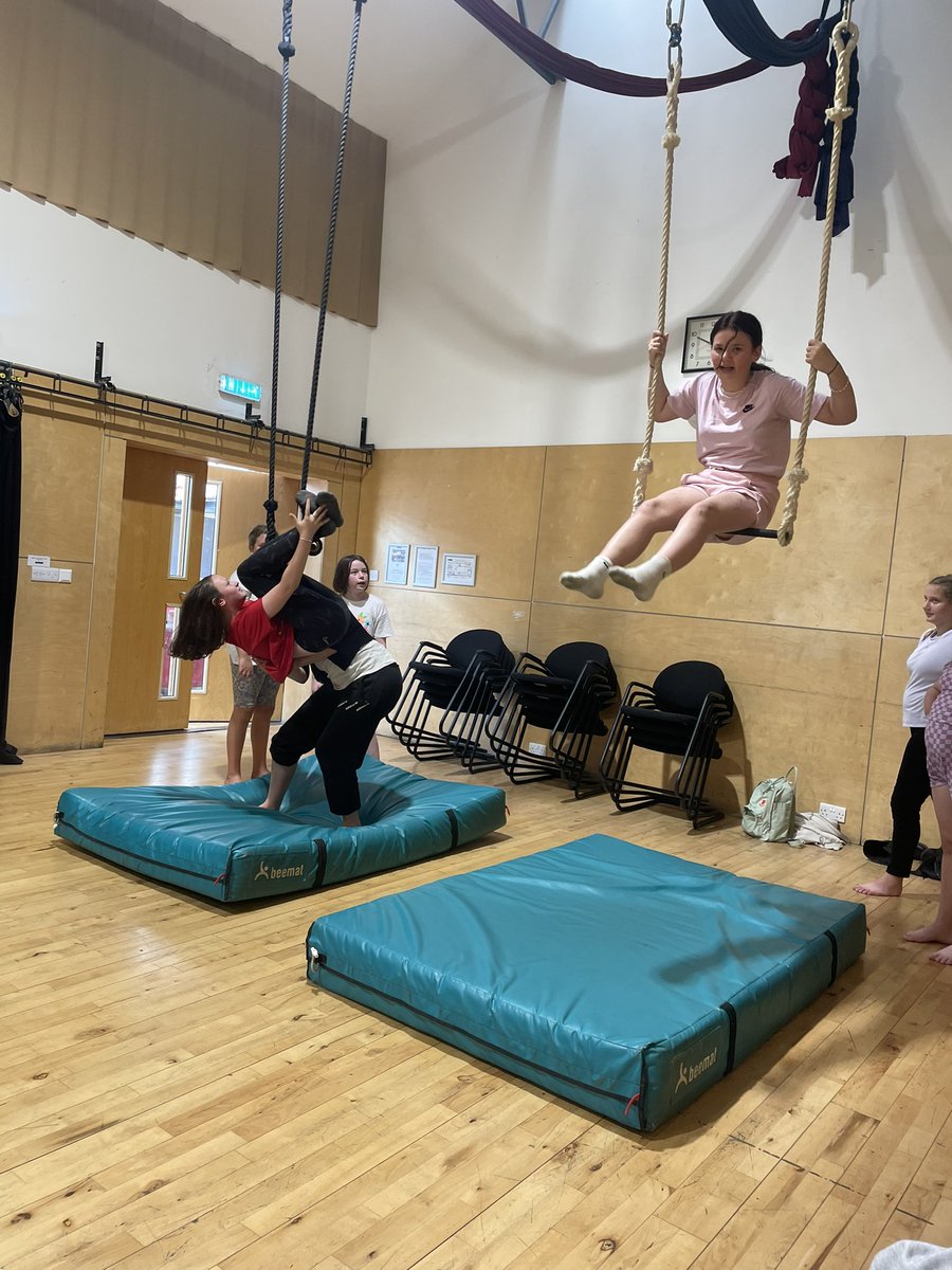 Girls (8-12) health &amp; well being group got another opportunity to try new skills with <a href="/AllorNothingADT/">All or Nothing ADT</a> 🩵

They tried ariel silks and had so much fun on the trapeze !!

Was amazing to see them building confidence through learning new skills☺️

Partnership <a href="/YMCAEdinburgh/">YMCA Edinburgh</a> 🤝