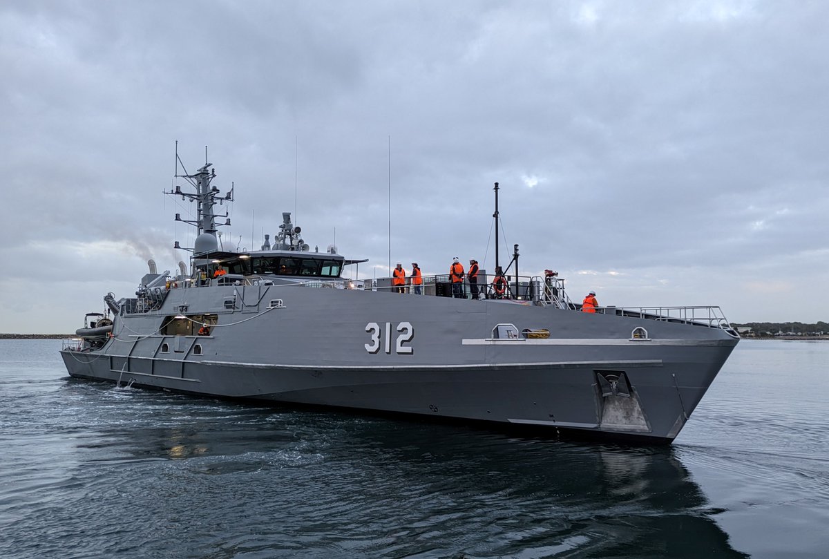 austal's tweet photo. @Austal Australia has delivered the seventh of ten Evolved Cape-class Patrol Boats (ECCPB’s) under contract to the Royal @Australian_Navy.

The vessel, ADV Cape Solander, was officially accepted by @DefenceAust at Austal’s Henderson, Western Australia shipyard.

Austal Limited Chief Executive Officer Paddy Gregg said Cape Solander was the first of two Evolved Cape-class Patrol Boats scheduled for delivery to the Royal Australian Navy in CY2024.

“The Austal Australia team are continuing to demonstrate outstanding capability, productivity and efficiency with the Evolved Cape-class Patrol Boat Project, that now comprises ten vessels for the Royal Australian Navy.

“Working closely with our valued supply chain partners and the project teams from the Department of Defence and Royal Australian Navy, the Austal Australia team is collaborating effectively to deliver sovereign capability for Australia.

“Our congratulations to the Royal Australian Navy on the delivery of their latest Evolved Cape and our thanks to the Austal team, Department of Defence and our industry partners for their continued dedication, commitment and efforts in delivering this latest, benchmark patrol boat.”

The SEA1445-1 Evolved Cape-class Patrol Boat (ECCPB) project, initially constructing six 58-metre aluminium monohull patrol boats for the Royal Australian Navy from May 2020, was extended by two vessels in April 2022 and a further two vessels in February 2024, bringing the total to ten vessels.

Read the full ASX announcement at https://t.co/AmdbPF8Q6m

#austal #austalaustralia #evolvedcapeclass #patrolboats #ausnavy #ADVCapeSolander #defence #defenceindustry #sovereigncapability