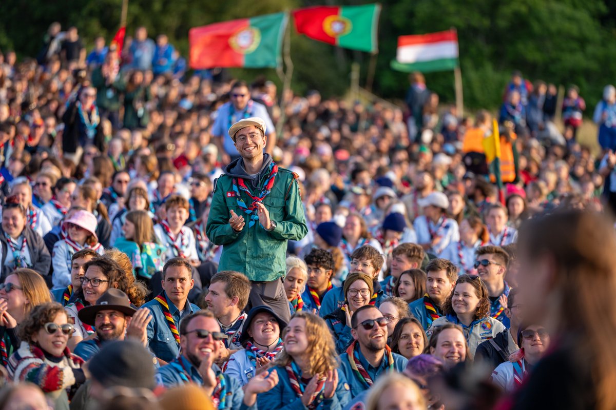 ScoutingEurope's tweet photo. The last sunset of #Roverway2024 was truly magical. As we sang the anthem one last time, and danced to light up the campsite, we shared laughter mixed with bittersweet tears. It's not goodbye, but a heartfelt "see you when our paths cross again."
Keep being #NORTHoftheordinary! https://t.co/Nh9U2NzciI