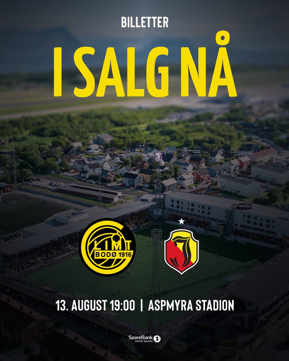 Glimt's tweet photo. Billetter til returkampen mot Jagiellonia Białystok i salg nå 🙌 https://t.co/doJIhfZyeN https://t.co/9jKtNNRGrS