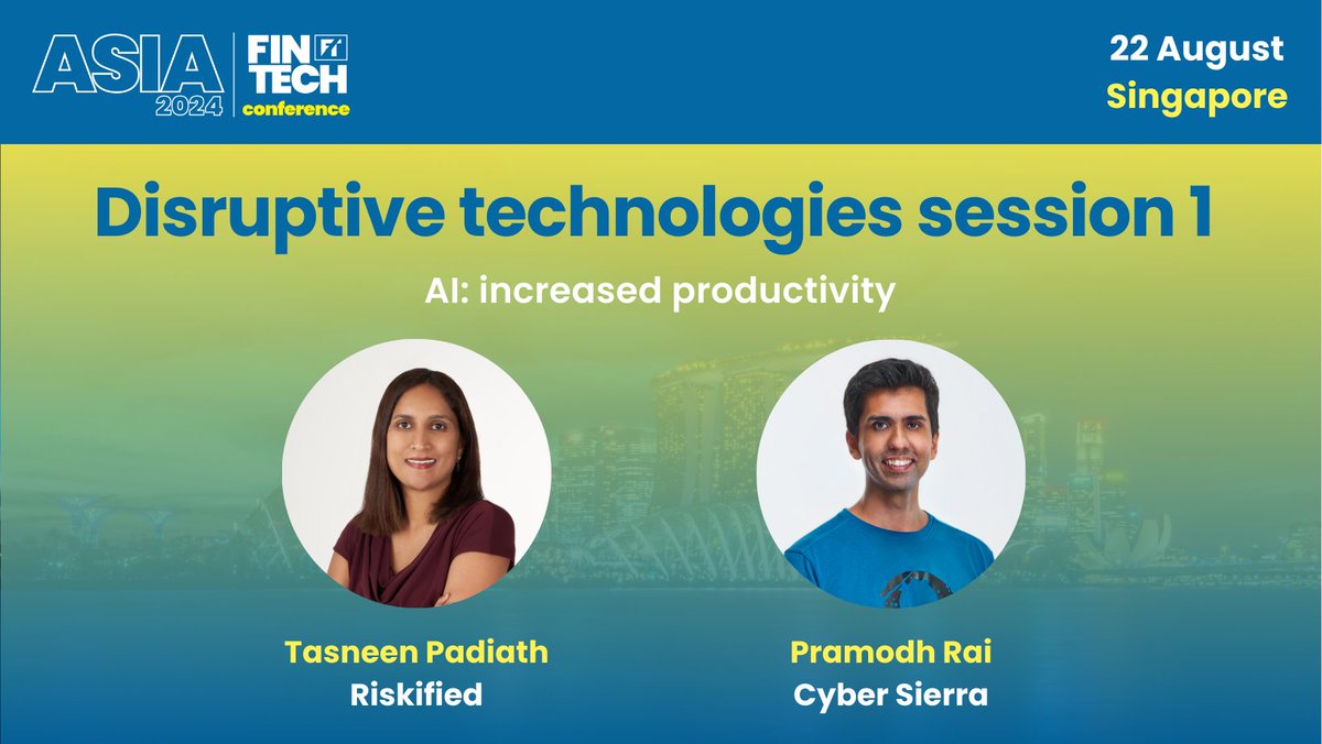 asia__fintech's tweet image. Tasneen Padiath is speaking at the #AsiaFinTechConference!

Tasneen currently leads the APAC team at Riskified. In 2023, she was selected as one of the top Fintech Leaders in Singapore.

To see the full program, and buy your tickets now, visit the site:

asiafintechconference.com/full-program/