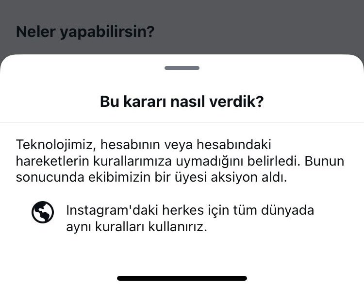 İsrail karşıtı paylaşım yapılınca hesap kapatılabiliyor. Haniye paylaşımlarına sansür koyulabiliyor. Bu sansür yapılırken üçüncü dünya ülkesi, özgürlük düşmanı olmuyorsunuz ama  bunları yapan İnstagram'a erişim engelinde üçüncü dünya ülkesi, sansürcü oluyorsunuz. İki yüzlüsünüz.