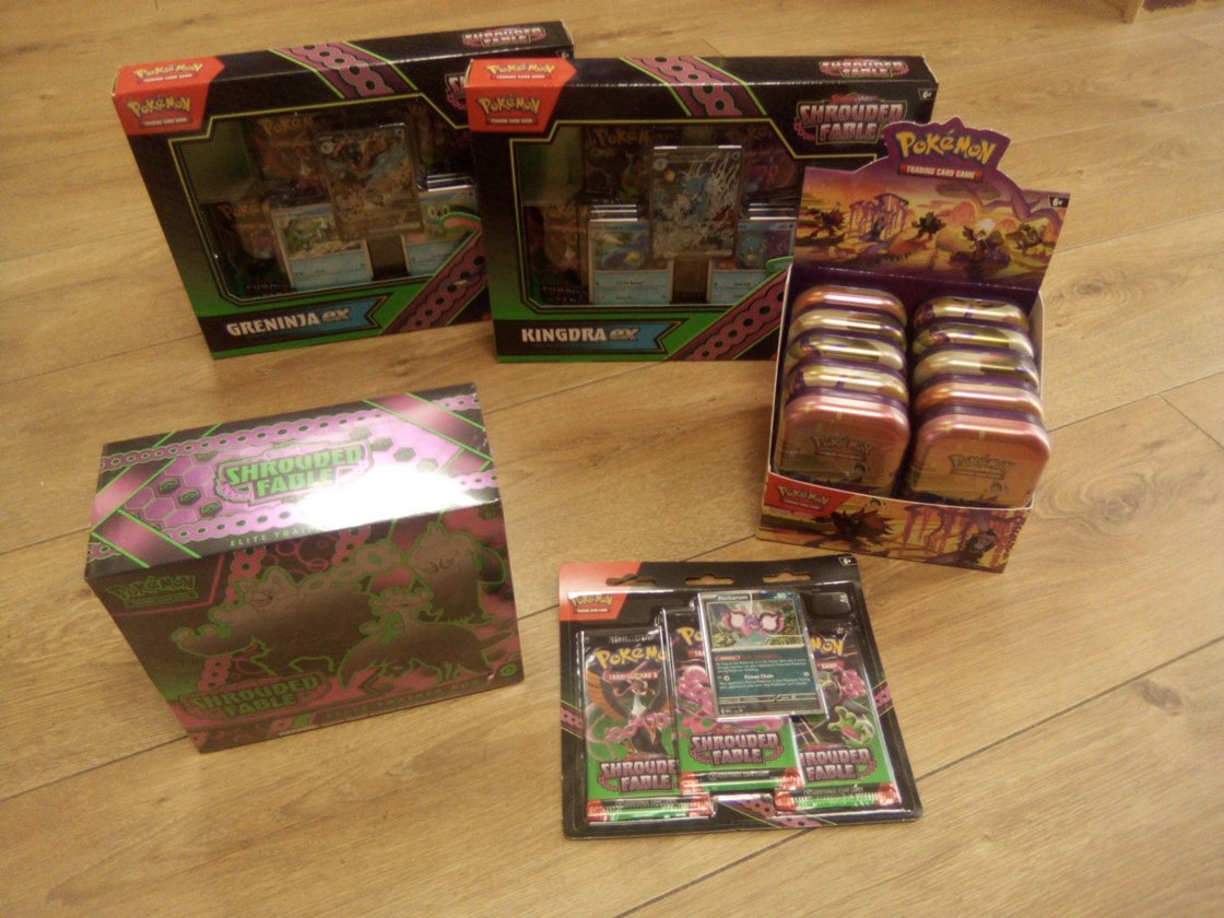 sfcollectables's tweet photo. It's a big TCG release day! #MagictheGathering #Bloomburrow and #Pokemon #ShroudedFable are in stock now! 
#localgameshop #FLGS #Bridgend https://t.co/MJmjVHn6Kr