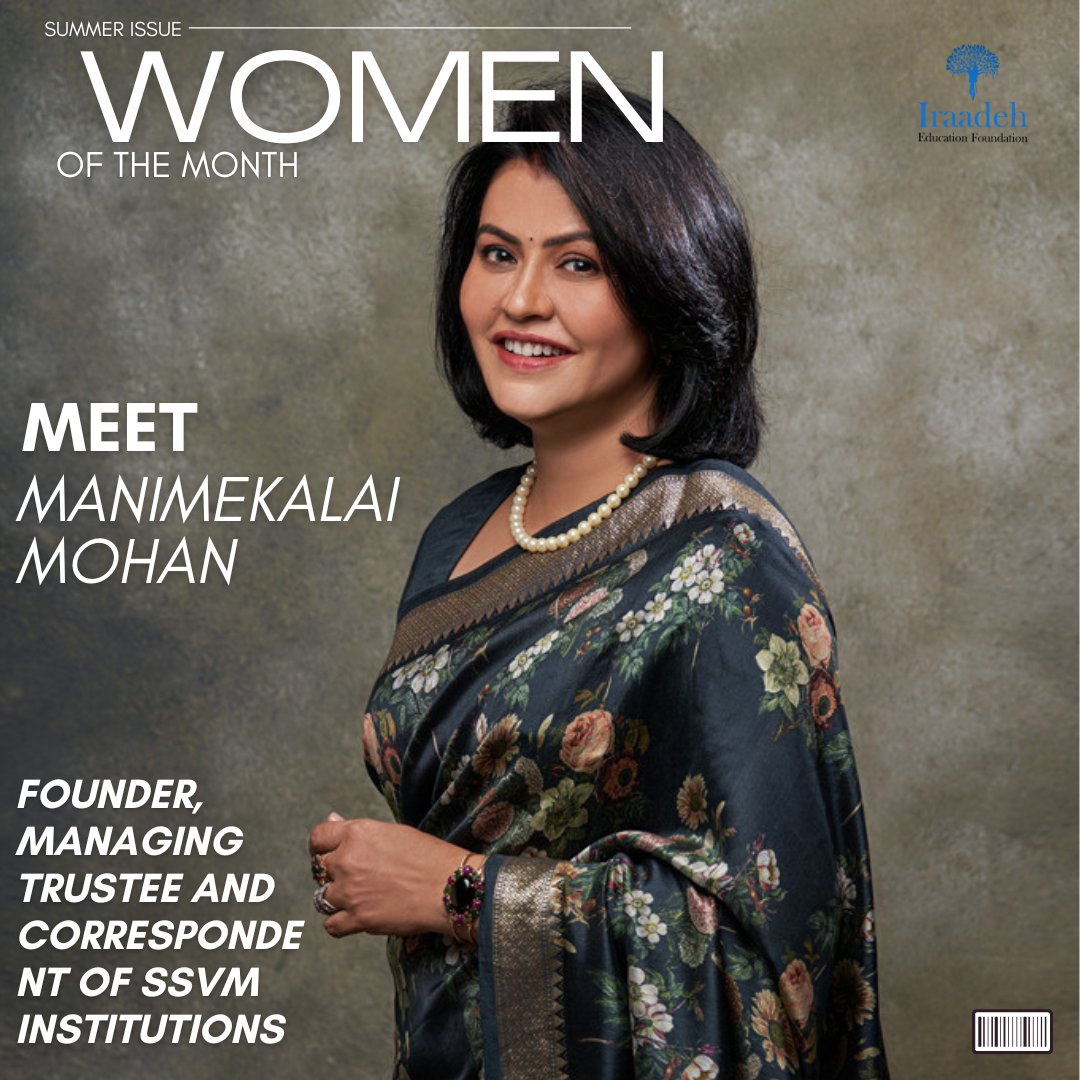 iraadeh's tweet photo. Let's celebrate the incredible Manimegalai Mohan for her unwavering commitment to education! 🙌 #womeninbusiness #educationforall #SSVM #strongwomen #education #TamilNadu #entrepreneurship #leadership #educationforall #ruraldevelopment #womenempowerment https://t.co/5AkBVVgQ4k