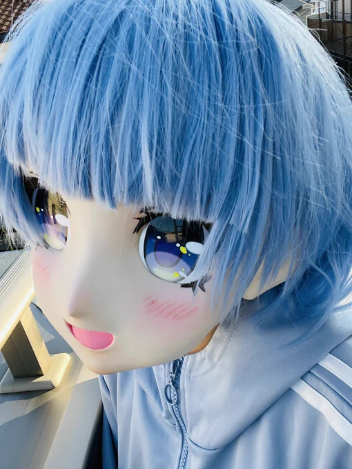 #きぐるみ #むにむに製作所   夏の依羽緒です。西日が綺麗です…暑い日が続きますが頑張って生きましょう^^ (ちなみに外で撮ったのですっごく暑かった)